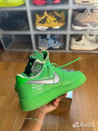 Off-White x Nike Air Force 1 Low Light Green Spark