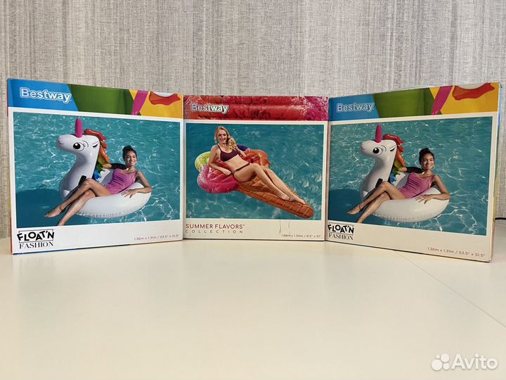 Надувной круг для плавания Единорог Новый