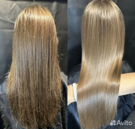 Кератиновое выпрямление волос