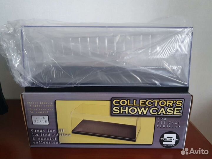 Футляр/витрина бокс колпак для моделей 1:18
