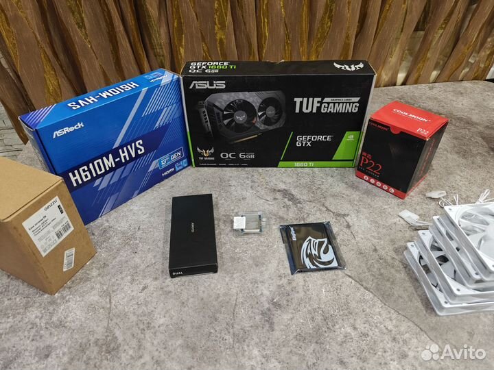 Игровой пк 12100f +Asus 1660ti, монитор 165гц