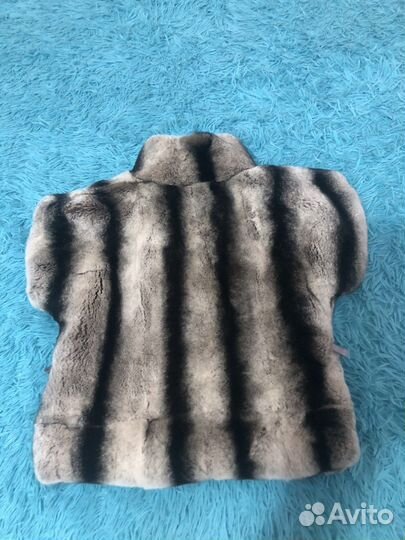 Натуральный Шиншилловый жилет для девочки