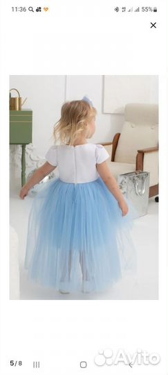 Платье нарядное для девочки 86-92р