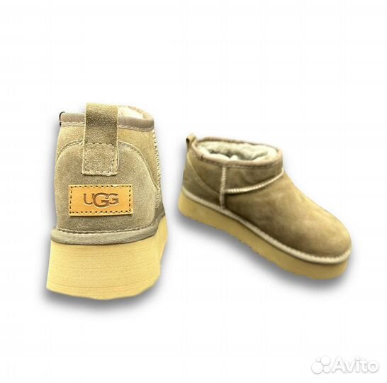 Ugg женские на платформе коричневые