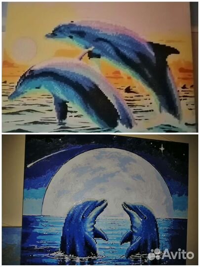 Картины алмазной выкладкой и раскраской