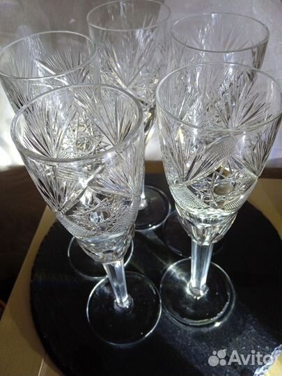 Хрустальные фужеры бокалы СССР