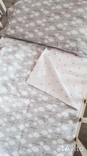 Постельное белье в овальную кроватку