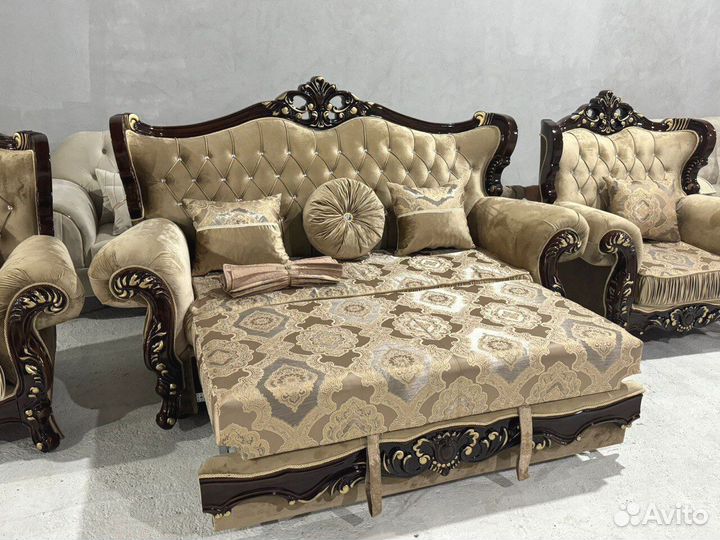 Мягкая тройка с креслами