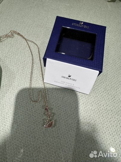 Ожерелье, колье Swarovski лебедь оригинал