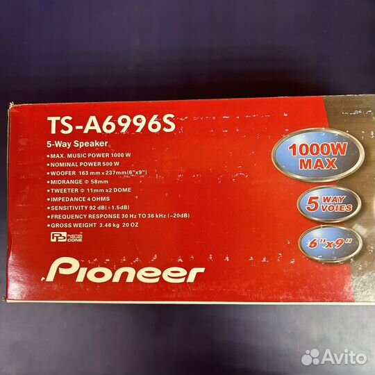 Динамики Pioneer TS-A6999S 1000w