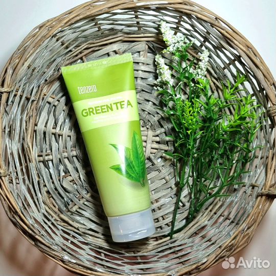 Корейский пилинг-гель скатка с зелёным чаем