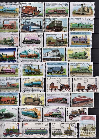 Почтовые гашеные марки и блоки стран мира