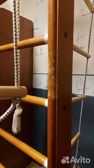 Детская шведская стенка с матом