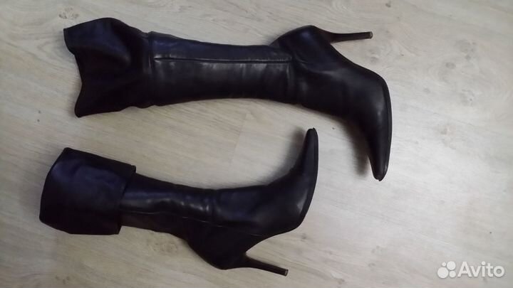 Сапоги осень весна женские 38 натуральная кожа