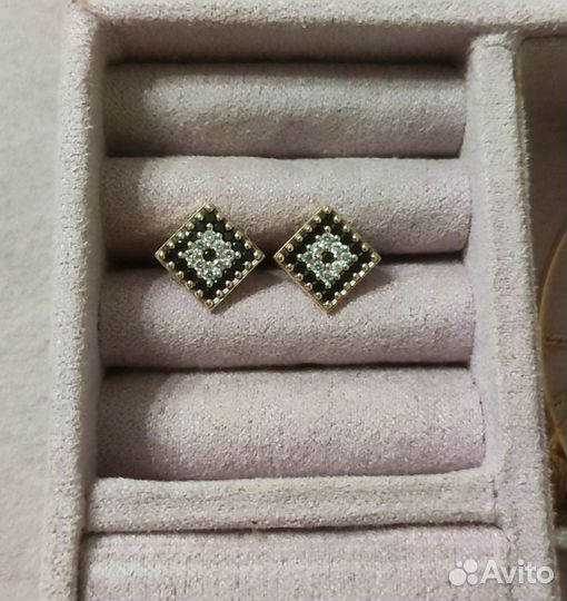Золотые серьги 585