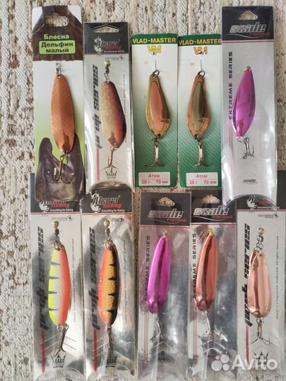 Лососевые блесны Akara, VladMaster,колебалкапитер