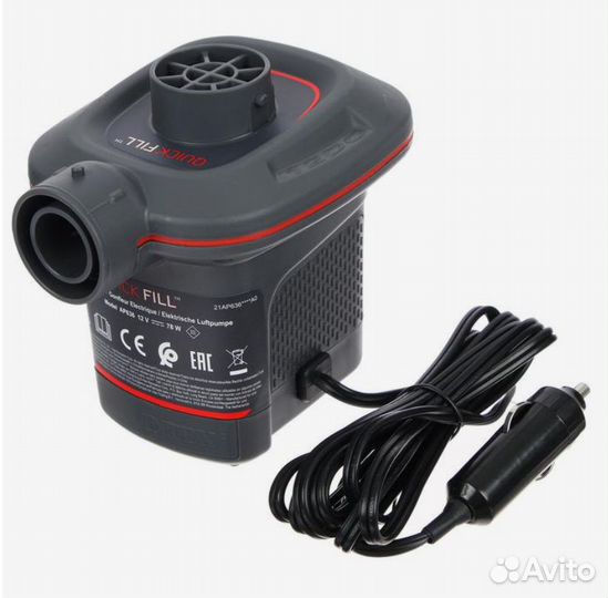Насос электрический автомобильный 12В, Intex 66636