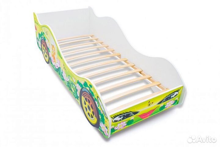 Кровать машина детская с дефектом размер 170х75х50