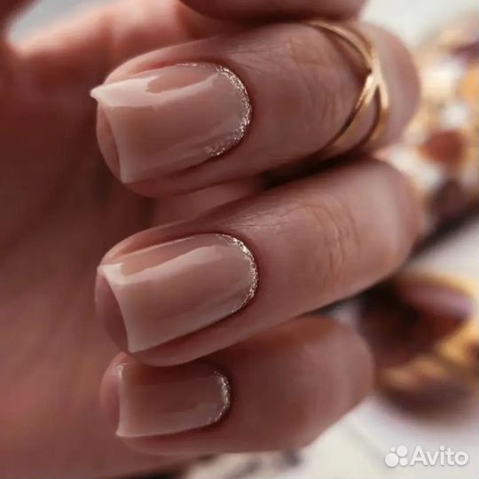 Кмр ногти, наращивание, гель лак, выкладной френч