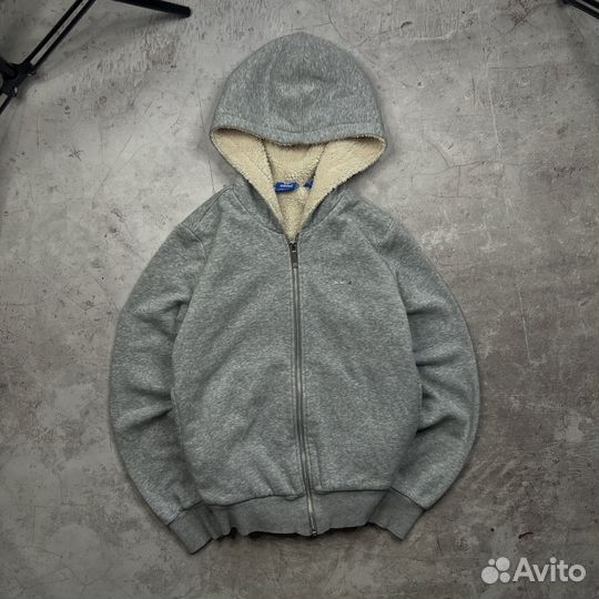 Зип худи Adidas с мехом оригинал