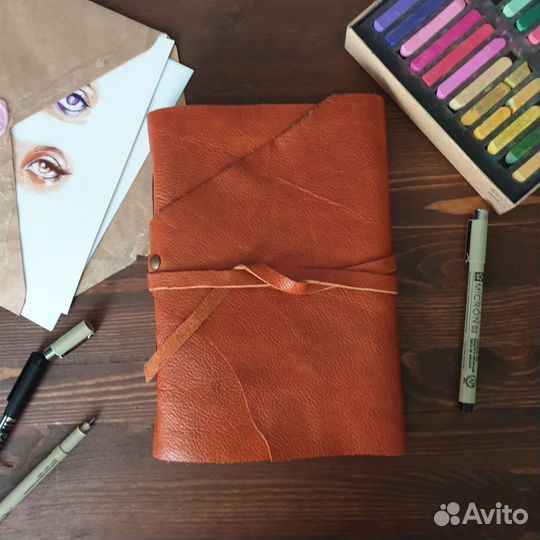 Кожаный блокнот, скетчбук