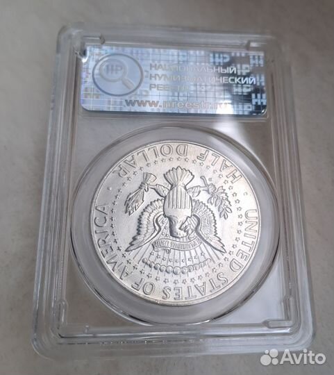 1/2 дол.1964, 5 рублей - 1900г (ms60)