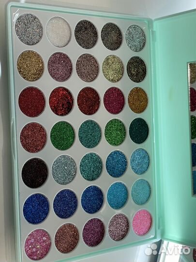 Палитра глиттеров для лица и глаз