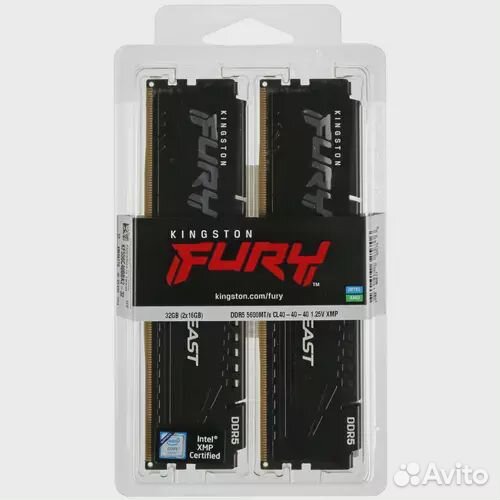 32Gb 5600 Kingston fury beast (KF556C40BBK2-32)
