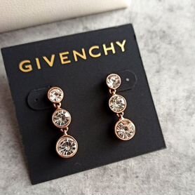 Серьги крупные кристаллы Givenchy