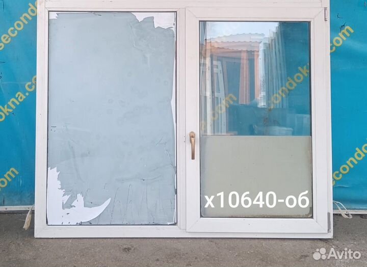 Пластиковое окно Б/У 1820(в) 1340 об х 1670(ш)