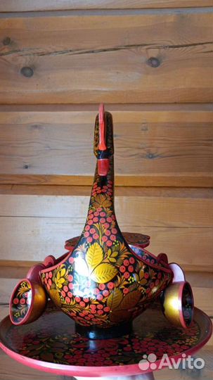 Лебедь братина хохлома