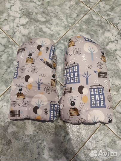 Муфта-варежки на коляску