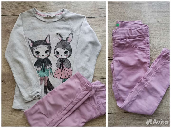 Пакет одежды для девочки размер 122 128