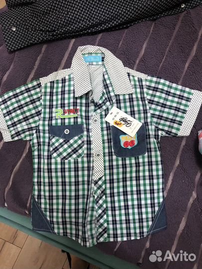 Рубашка на мальчика 104
