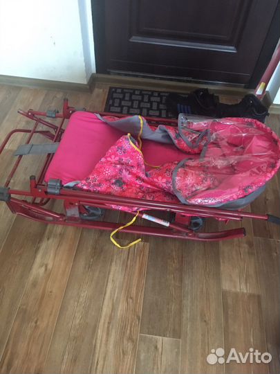 Детские санки коляска