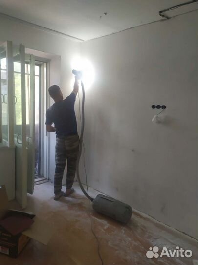 Штукатурка, стяжка, шпатлёвка, наливной пол
