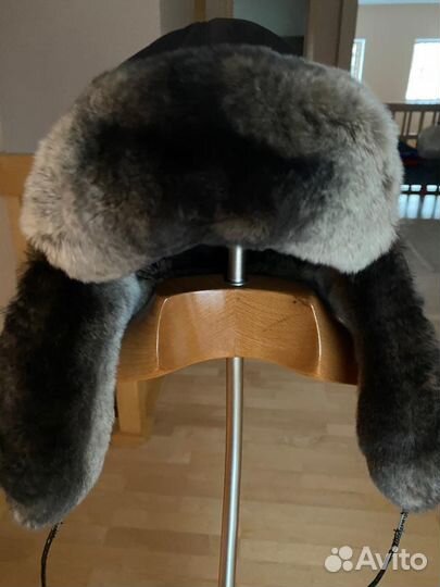 Детская ушанка из шиншиллы