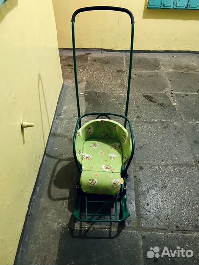 Санки с колесами без матрасика