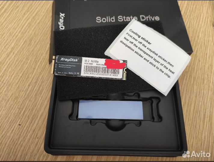 Ssd m2 nvme 1tb XrayDisk. Новый