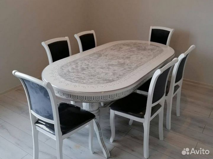 Круглый стол Лапка / Обеденный раздвижной стол