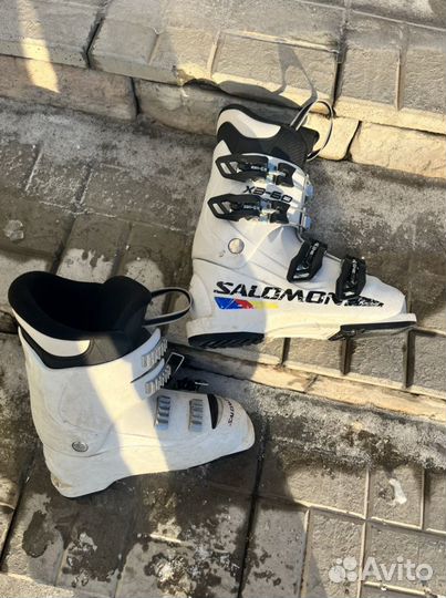 Горные лыжи детские 120 комплект ботинки 33-35 р-р