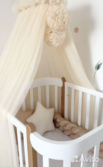 Балдахин в кроватку с держателем