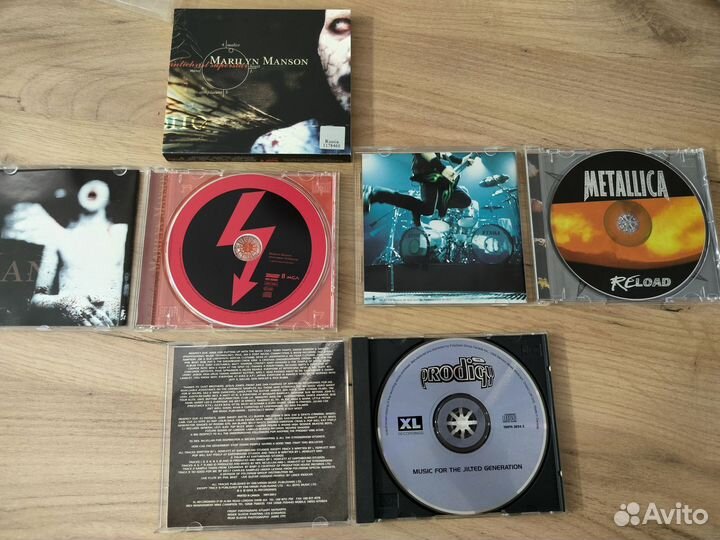 Cd диски, Prodigy, Metallica, M. Menson