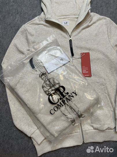 Зип худи CP company белая