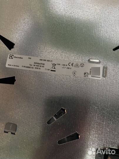 Варочная панель электрическая electrolux