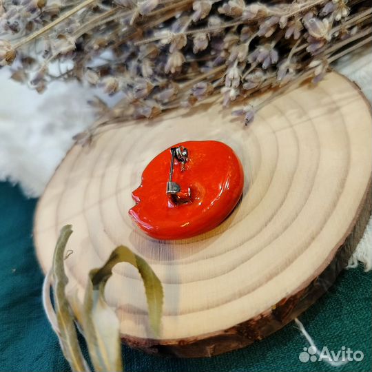 Брошь лисичка