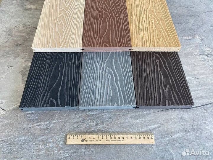 Террасная доска из дпк полнотелая