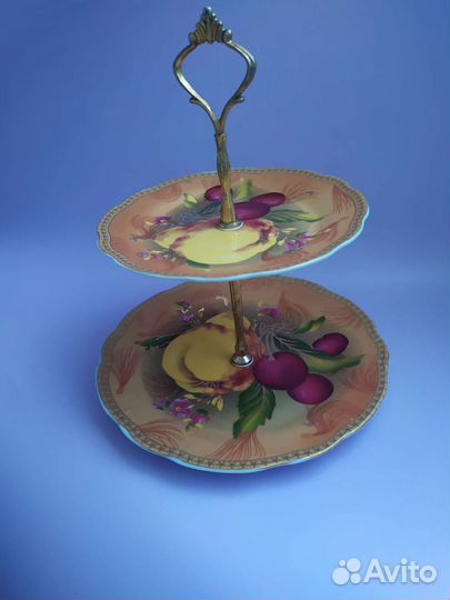 Ваза для фруктов двухъярусная этажерка