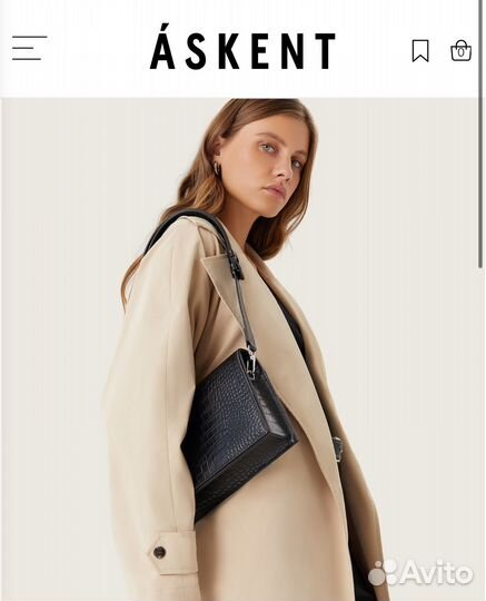 Сумка натуральная кожа askent