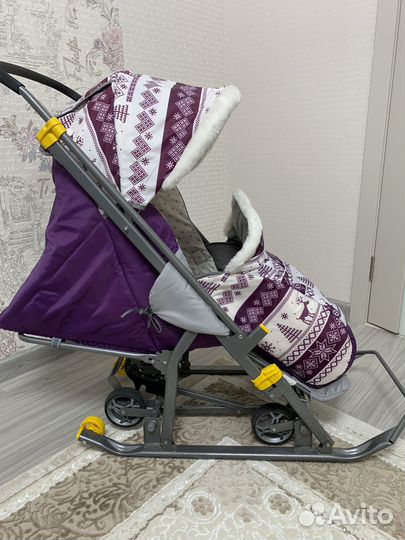 Детские санки коляска